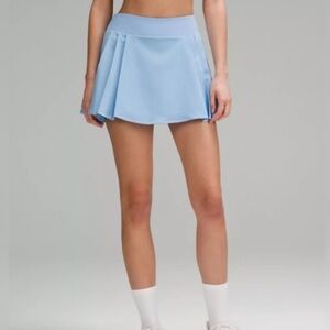Lululemon Side-Pleated High Rise Tennis Skirt in Sinatra Blue
